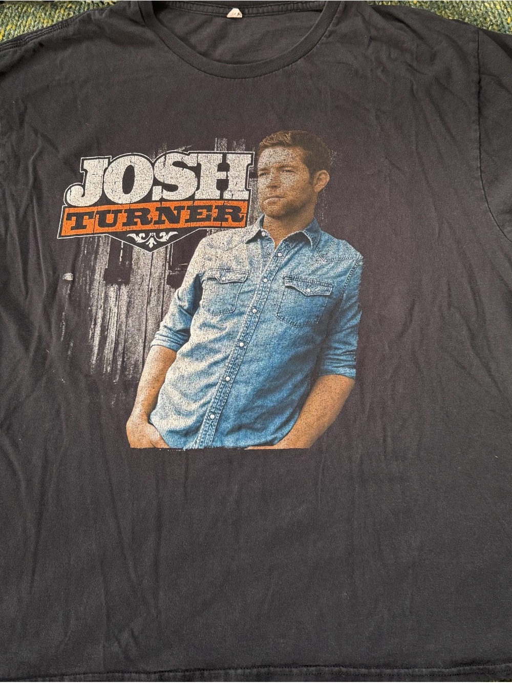 Black Graphic Crewneck Josh Turner Tour Tee